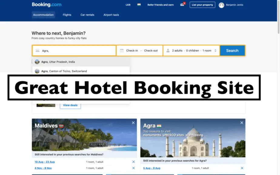 cheapest hotel booking site india