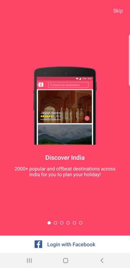 HolidayIQ app for booking travel in India