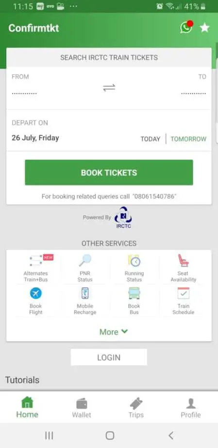 ConfirmTKT app for booking travel in India