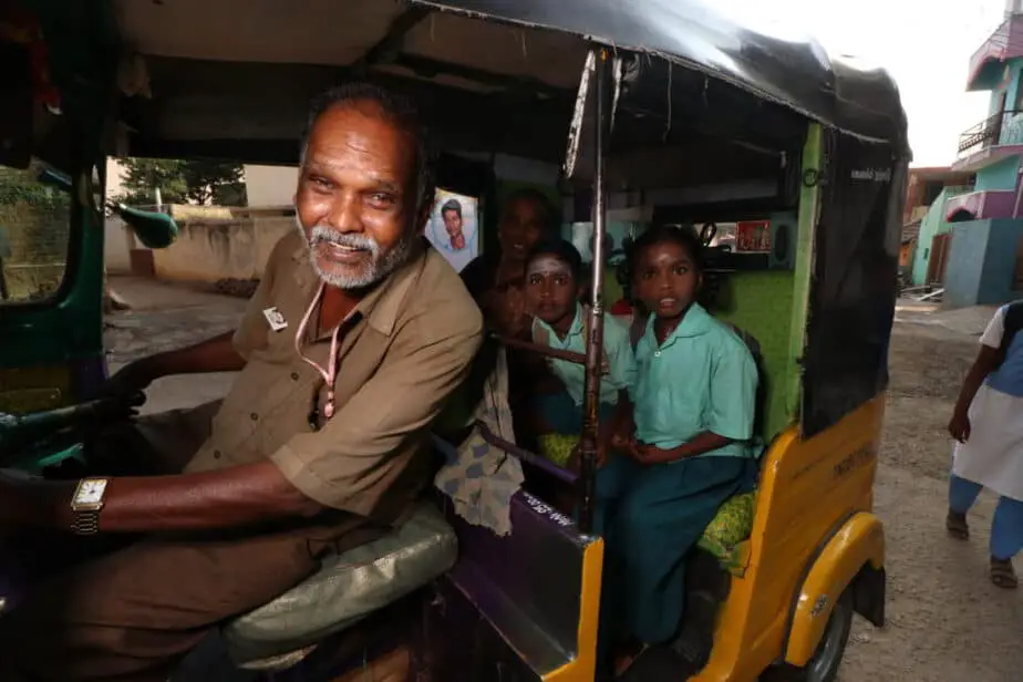 Rickshaw kids driver