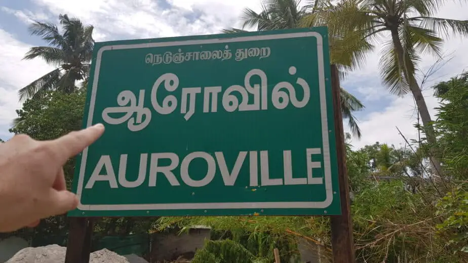Auroville sign