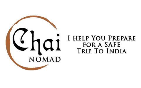 Logo for ChaiNomad.com. I help you prepare for a safe trip to India