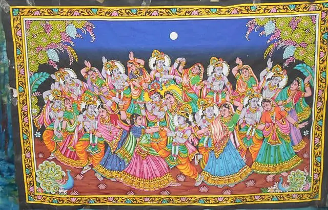 640px-Tanjore_mural_painting_on_cloth1