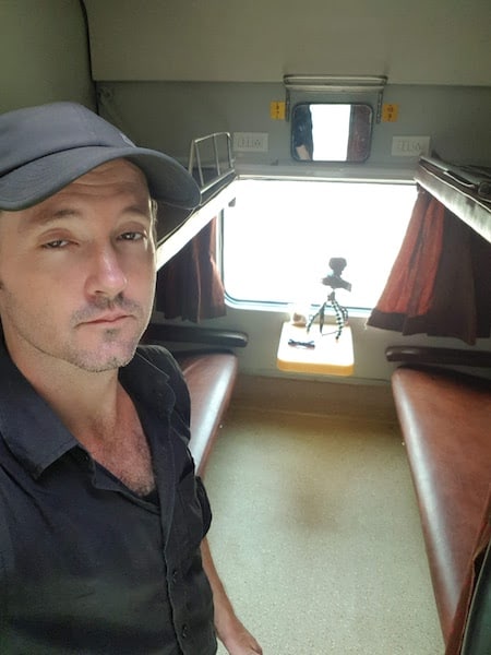 first class train berth selfie goa ben jenks