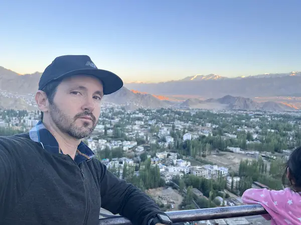 ladakh mountains workation trips solo ben jenks selfie